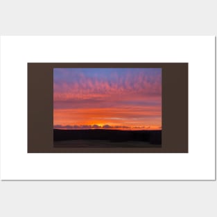 Mill Road Scenic Overlook September Sunset Posters and Art